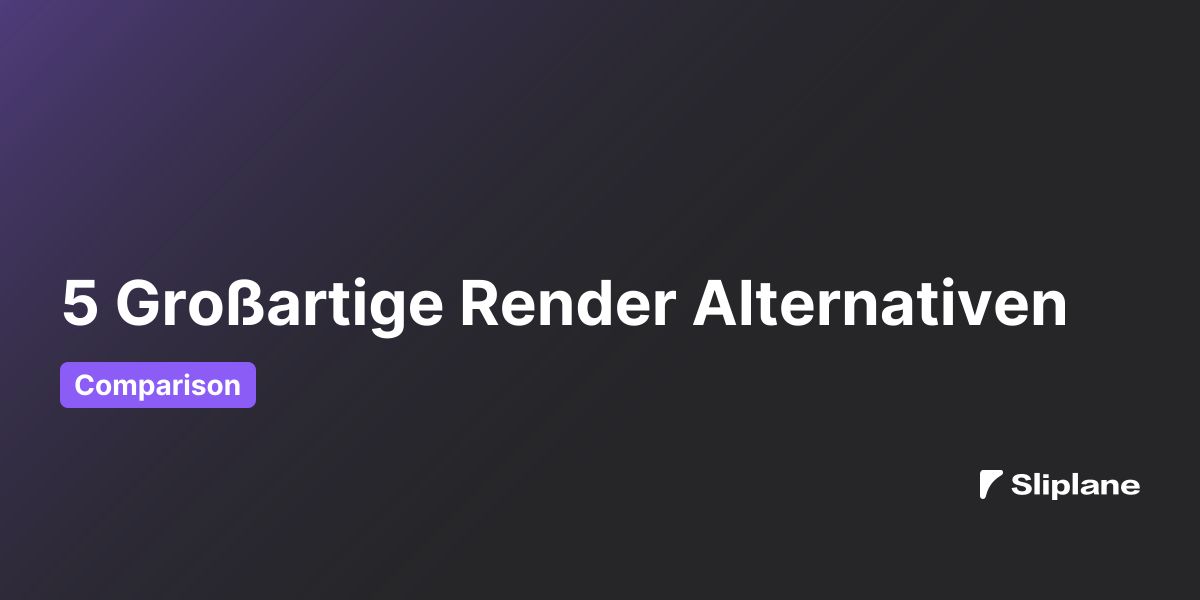 5 Großartige Render Alternativen