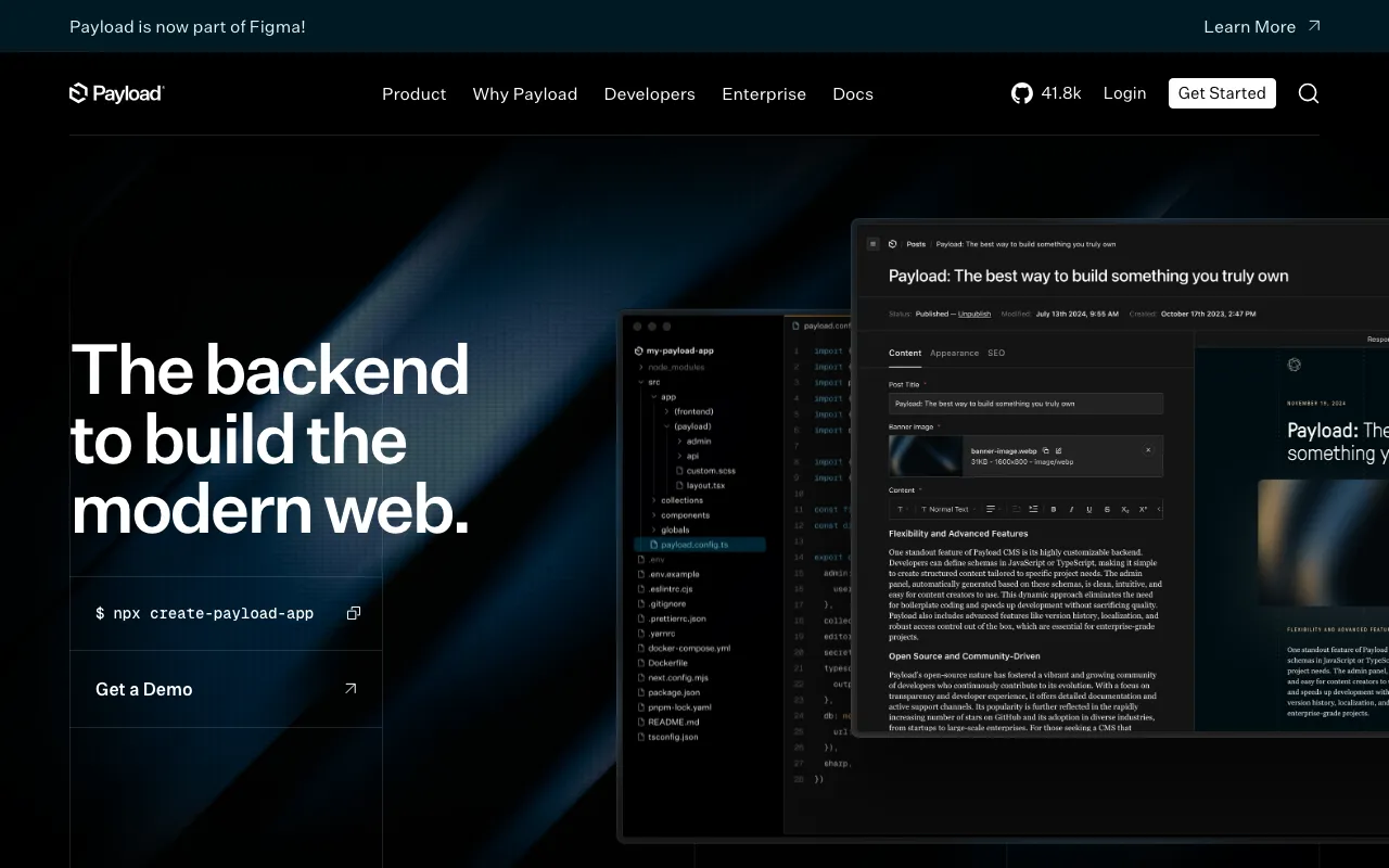 Payload CMS Landing Page